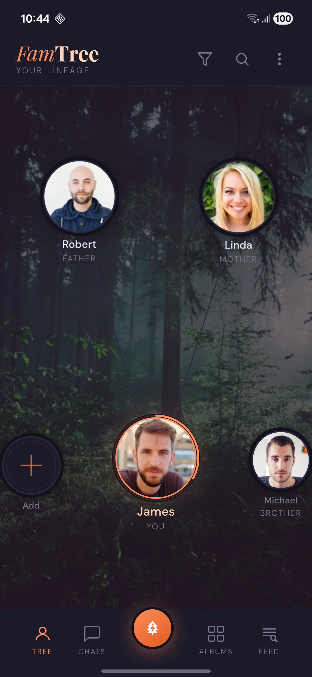 FamTree app — your interactive family tree